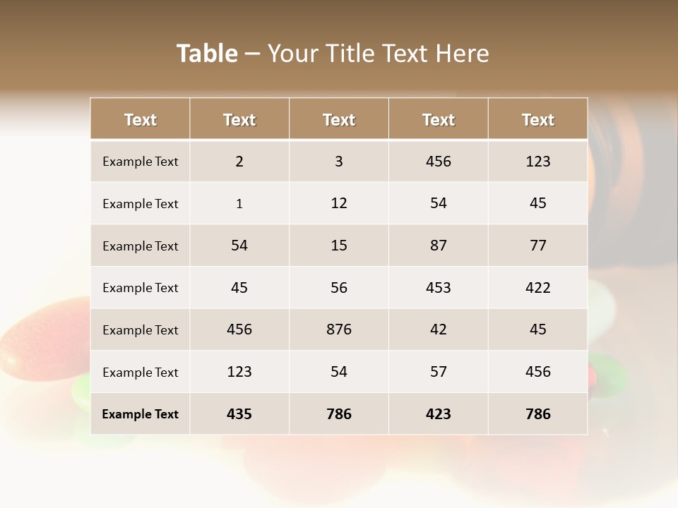 Pills Spilling Out Of Pill Bottle PowerPoint Template