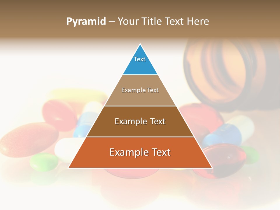 Pills Spilling Out Of Pill Bottle PowerPoint Template