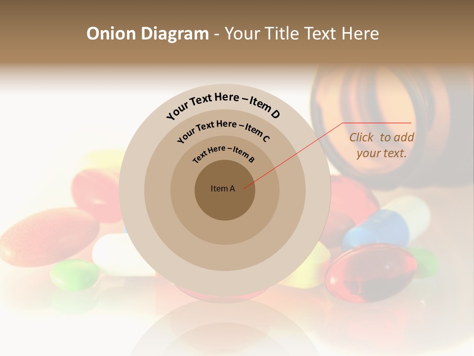 Pills Spilling Out Of Pill Bottle PowerPoint Template