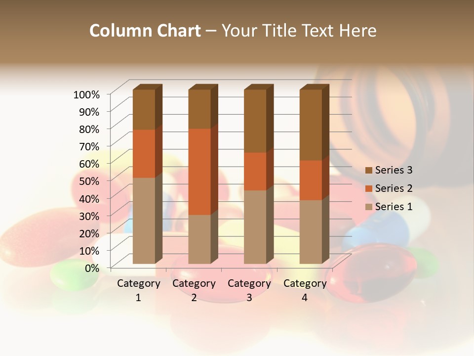 Pills Spilling Out Of Pill Bottle PowerPoint Template