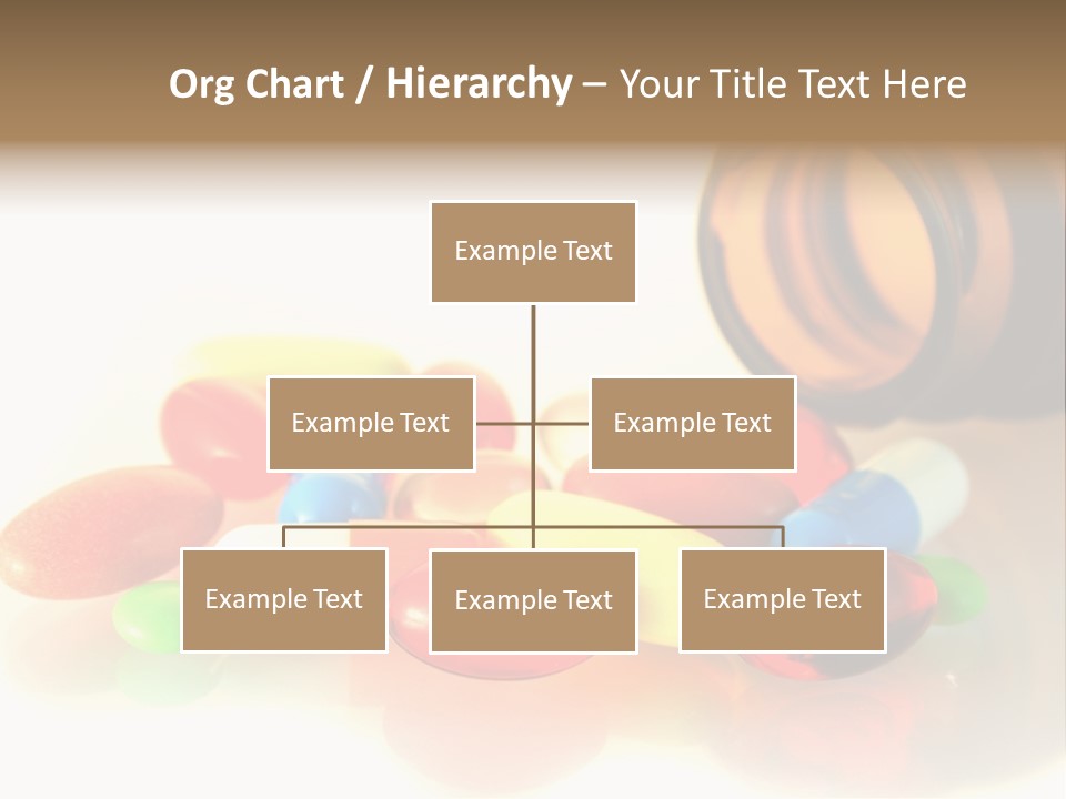 Pills Spilling Out Of Pill Bottle PowerPoint Template