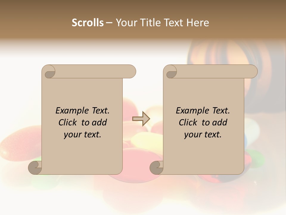 Pills Spilling Out Of Pill Bottle PowerPoint Template