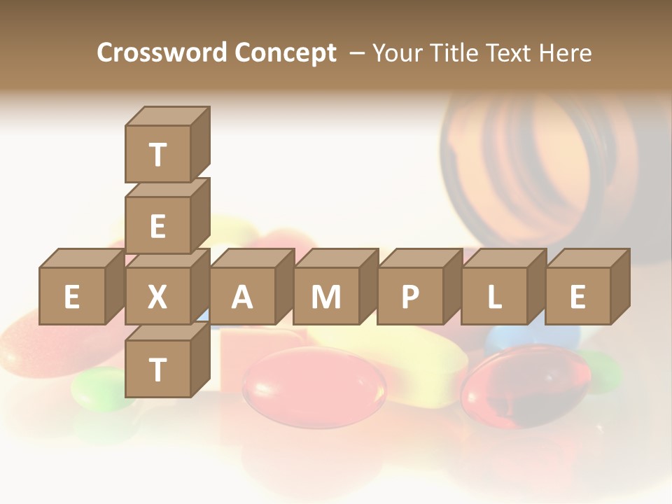 Pills Spilling Out Of Pill Bottle PowerPoint Template