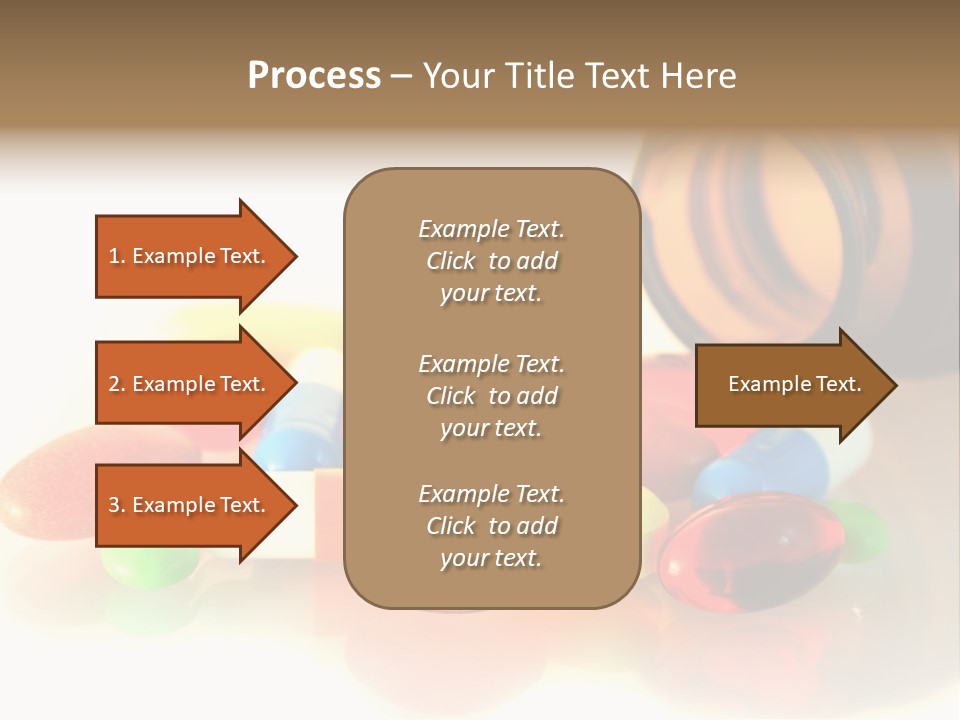 Pills Spilling Out Of Pill Bottle PowerPoint Template
