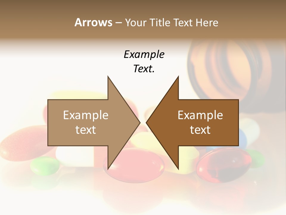 Pills Spilling Out Of Pill Bottle PowerPoint Template