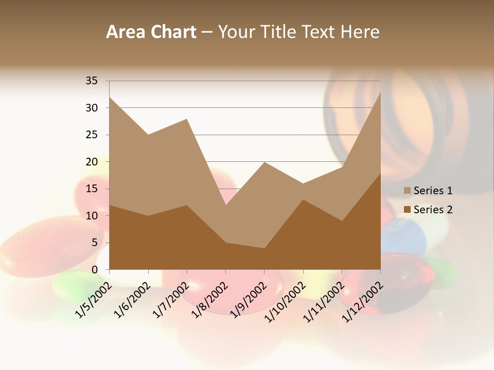 Pills Spilling Out Of Pill Bottle PowerPoint Template