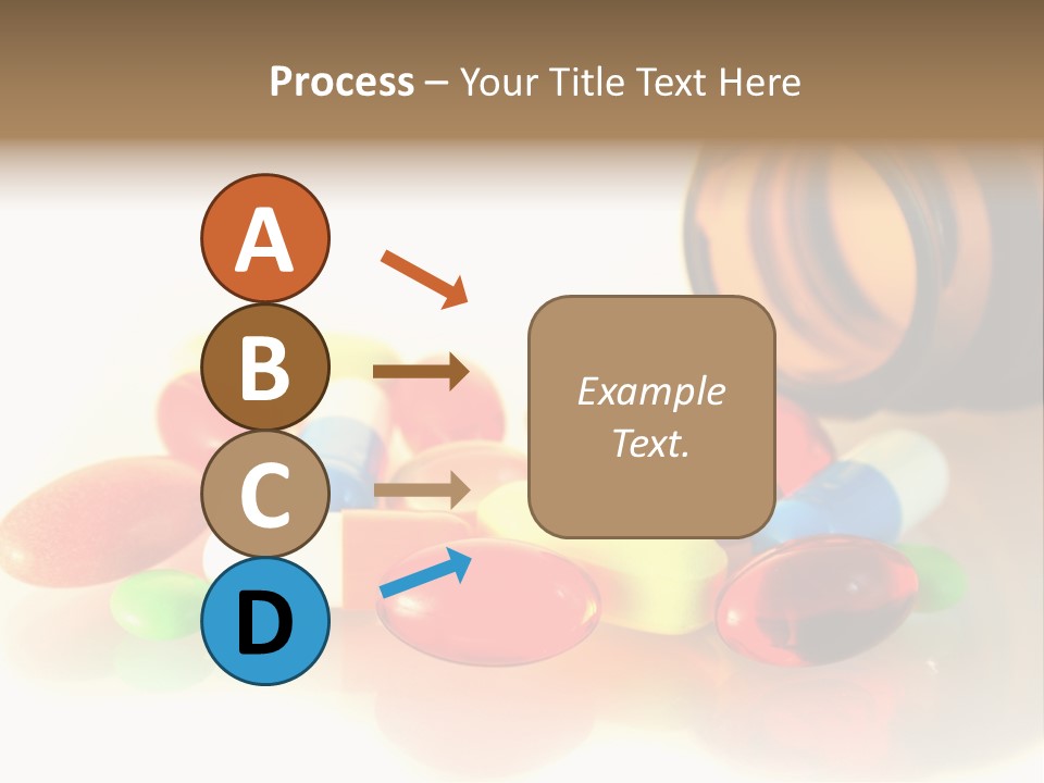 Pills Spilling Out Of Pill Bottle PowerPoint Template