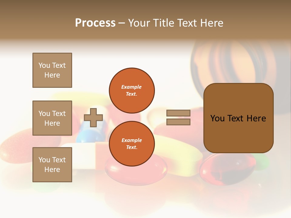 Pills Spilling Out Of Pill Bottle PowerPoint Template