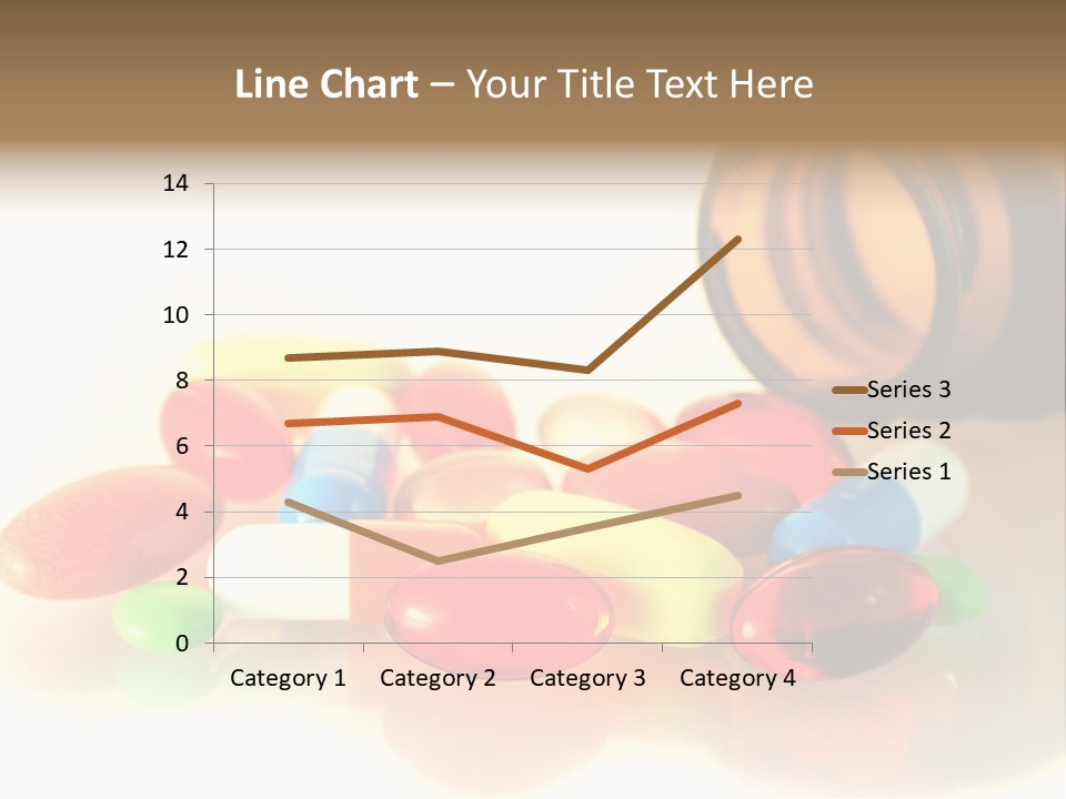 Pills Spilling Out Of Pill Bottle PowerPoint Template