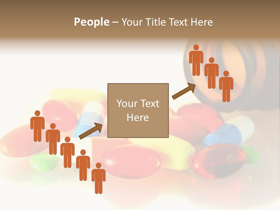 Pills Spilling Out Of Pill Bottle PowerPoint Template