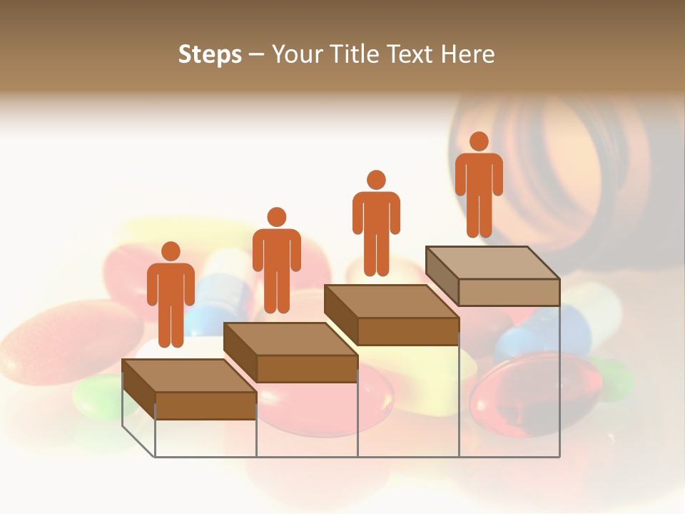 Pills Spilling Out Of Pill Bottle PowerPoint Template