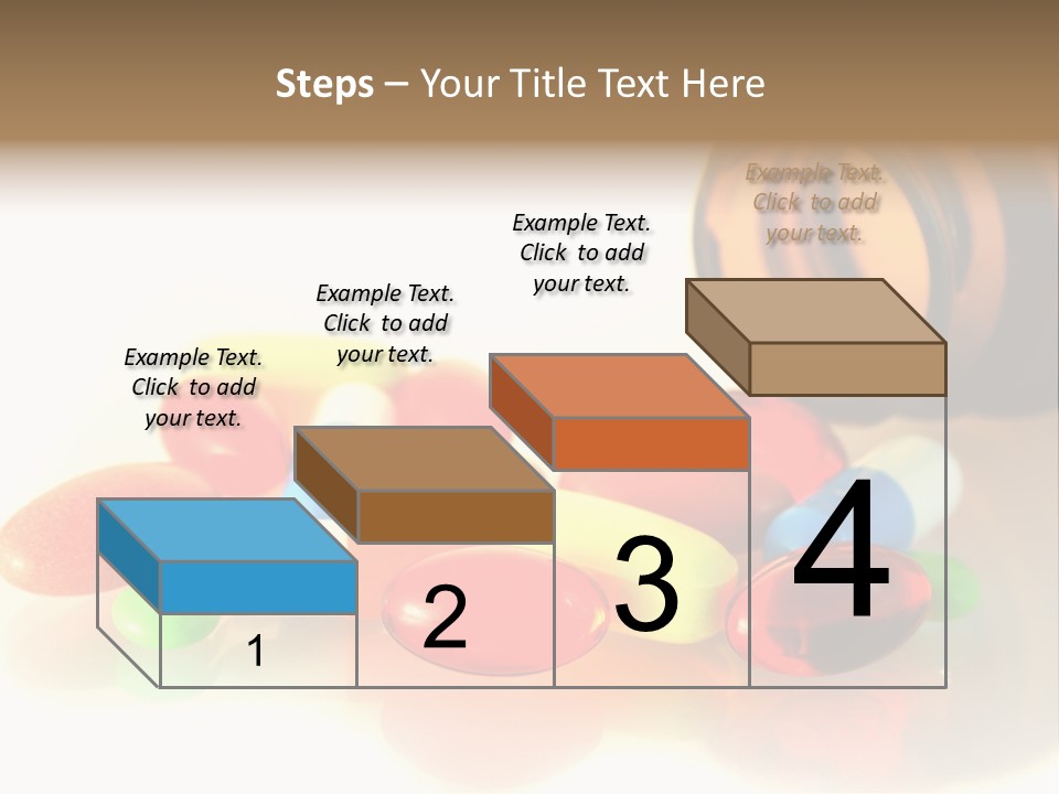 Pills Spilling Out Of Pill Bottle PowerPoint Template