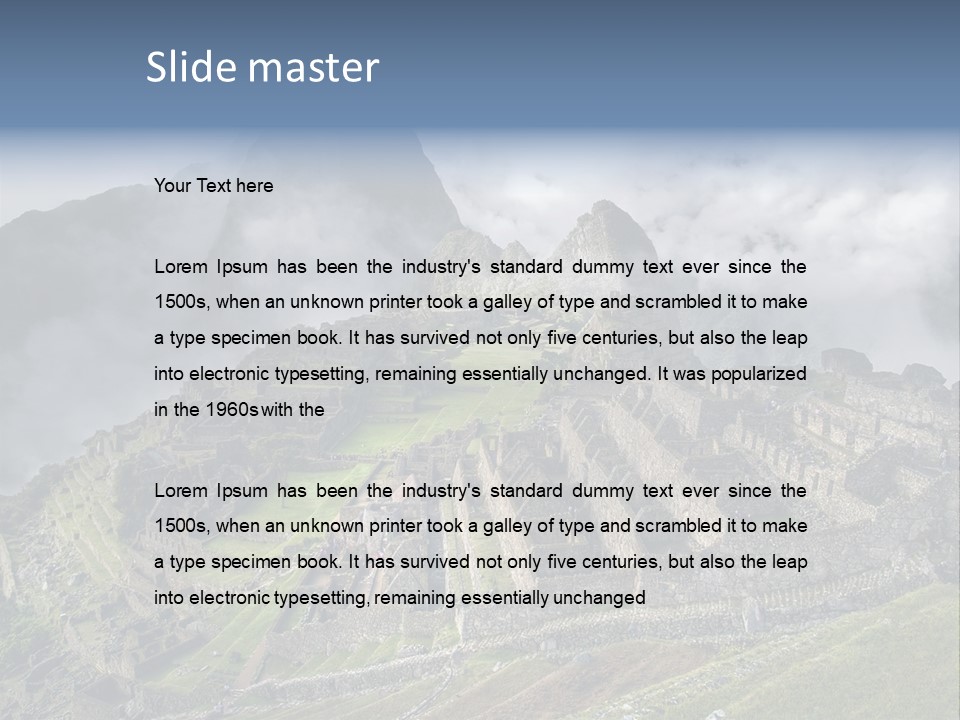 Machu Picchu (Peru) PowerPoint Template