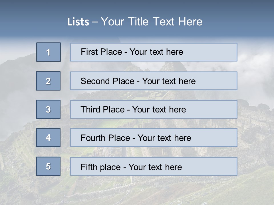 Machu Picchu (Peru) PowerPoint Template