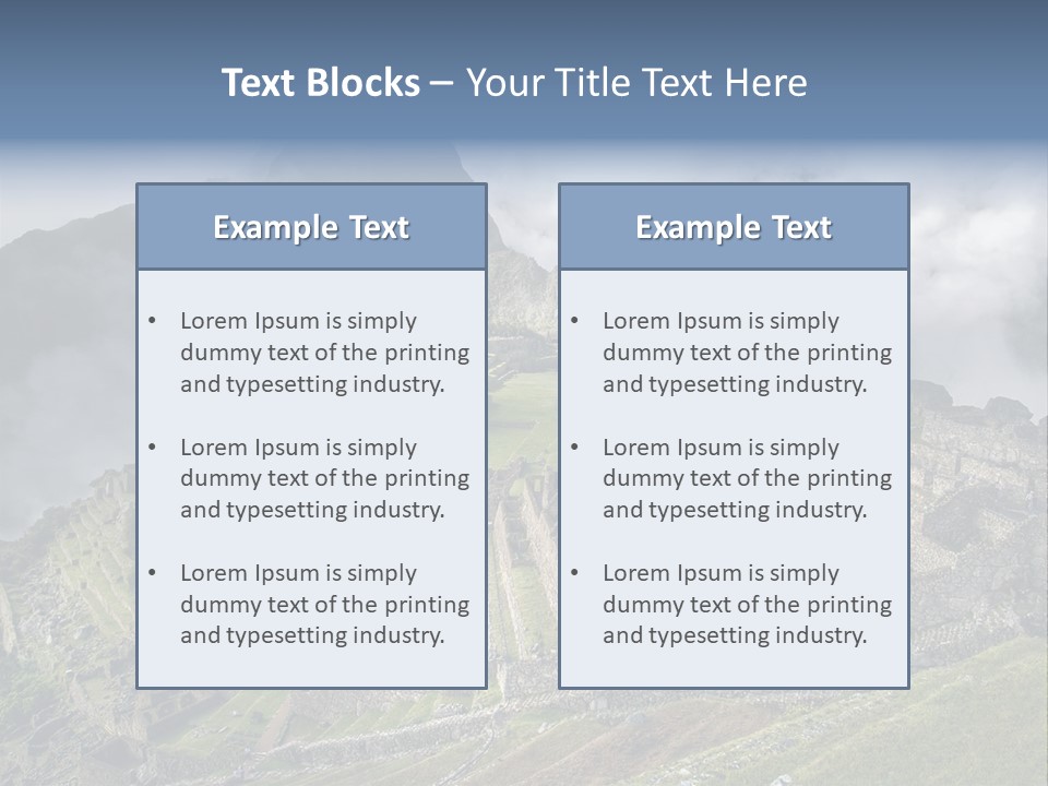 Machu Picchu (Peru) PowerPoint Template