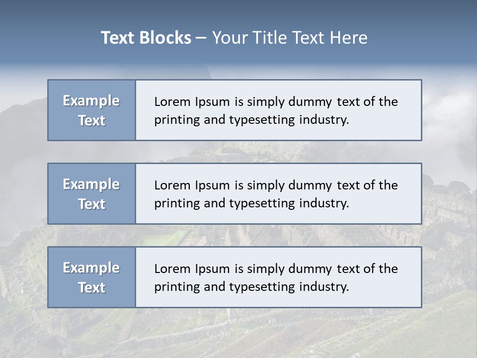 Machu Picchu (Peru) PowerPoint Template