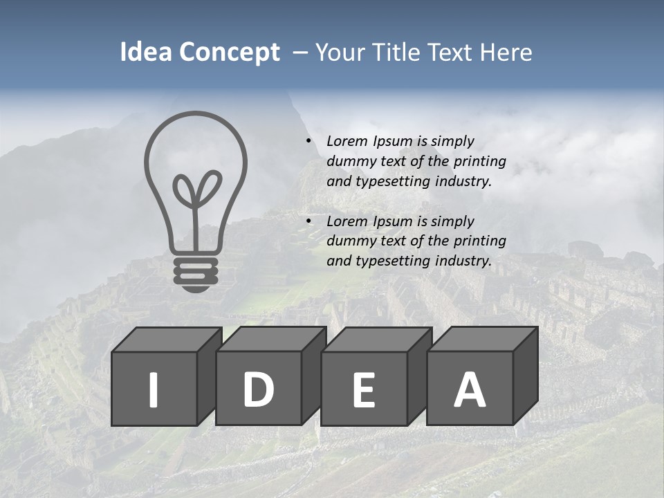 Machu Picchu (Peru) PowerPoint Template