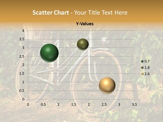 Old Bike In Vineyard In France PowerPoint Template