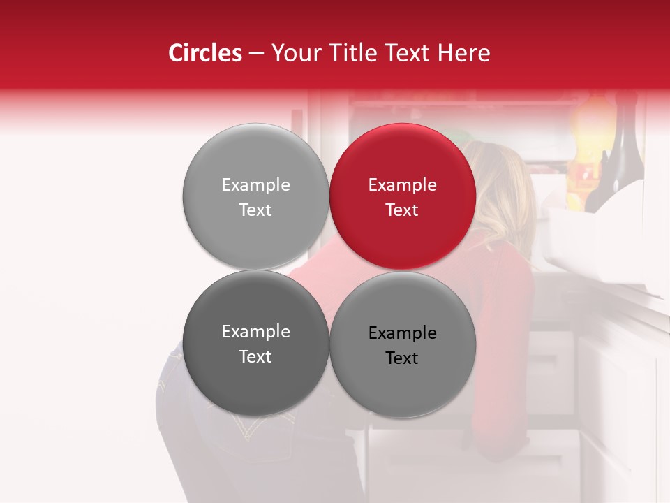 Home Life: Girl Looking For Something To Eat PowerPoint Template