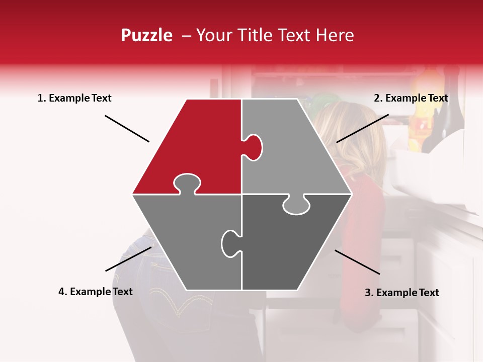 Home Life: Girl Looking For Something To Eat PowerPoint Template