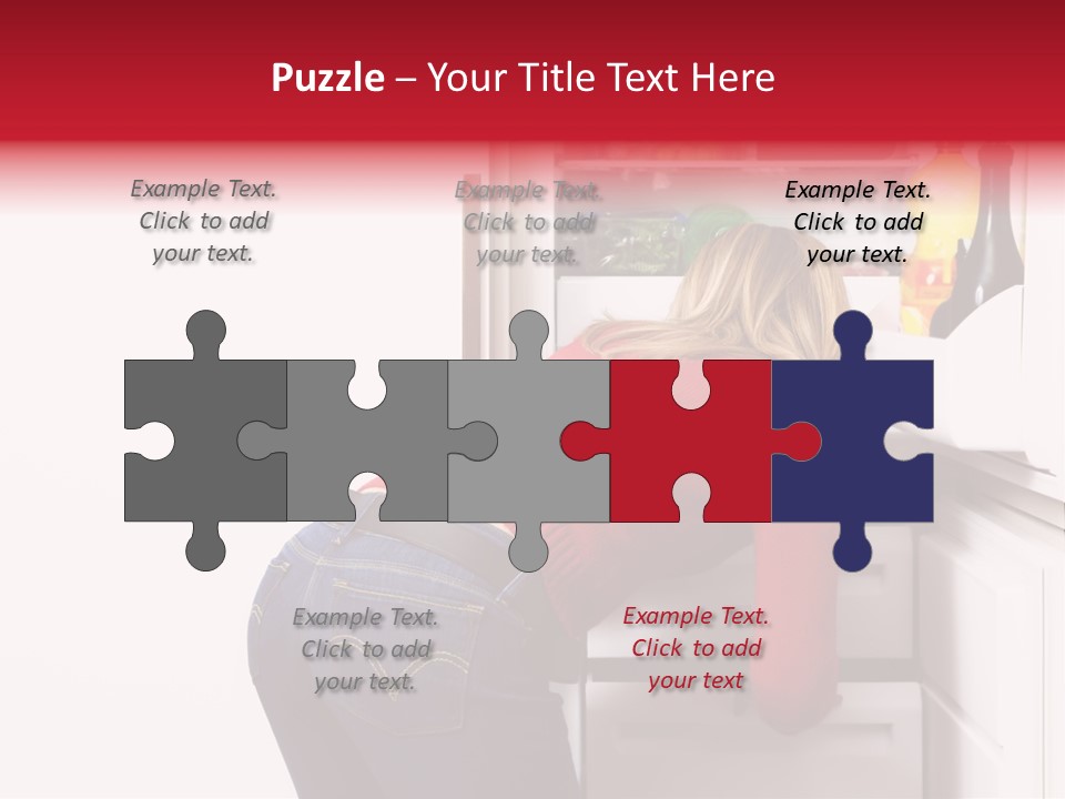 Home Life: Girl Looking For Something To Eat PowerPoint Template