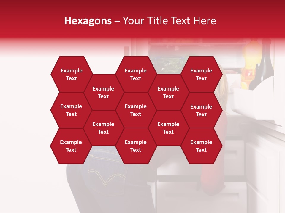 Home Life: Girl Looking For Something To Eat PowerPoint Template