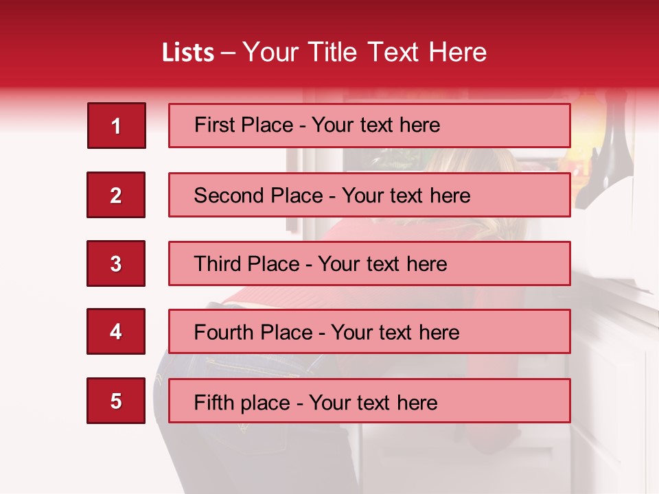 Home Life: Girl Looking For Something To Eat PowerPoint Template