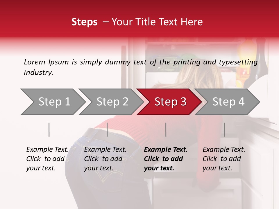 Home Life: Girl Looking For Something To Eat PowerPoint Template