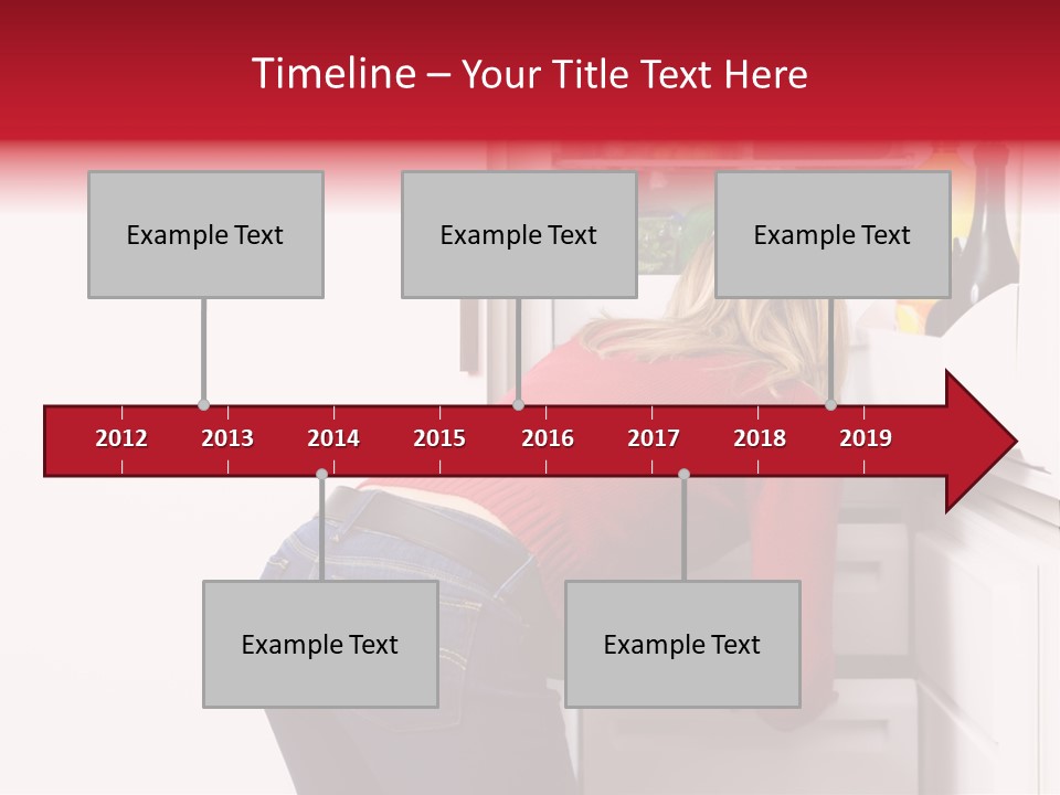 Home Life: Girl Looking For Something To Eat PowerPoint Template