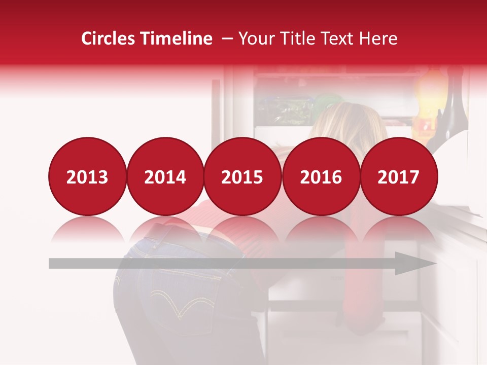 Home Life: Girl Looking For Something To Eat PowerPoint Template