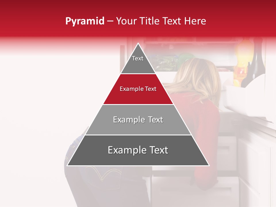 Home Life: Girl Looking For Something To Eat PowerPoint Template