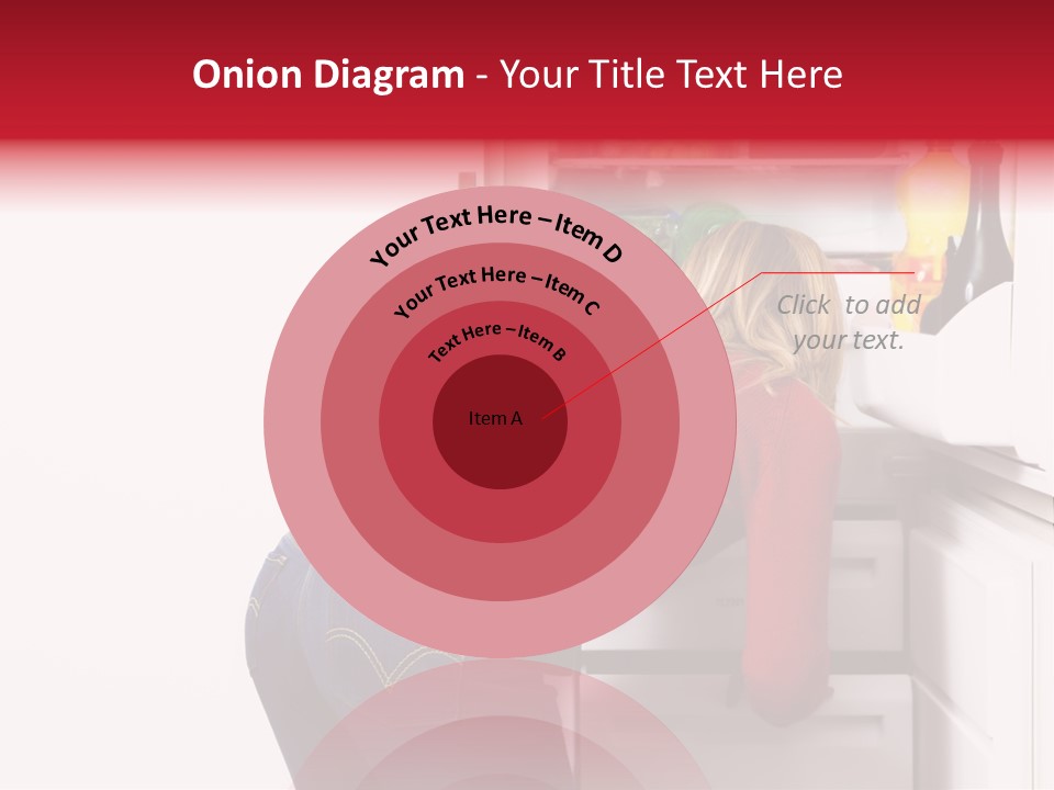 Home Life: Girl Looking For Something To Eat PowerPoint Template