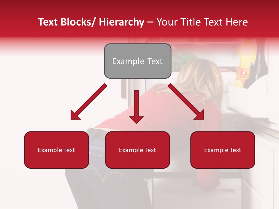 Home Life: Girl Looking For Something To Eat PowerPoint Template