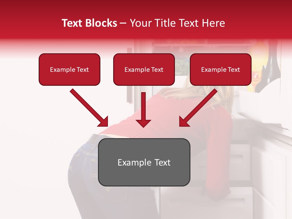 Home Life: Girl Looking For Something To Eat PowerPoint Template