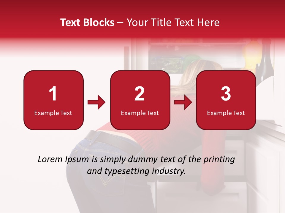 Home Life: Girl Looking For Something To Eat PowerPoint Template