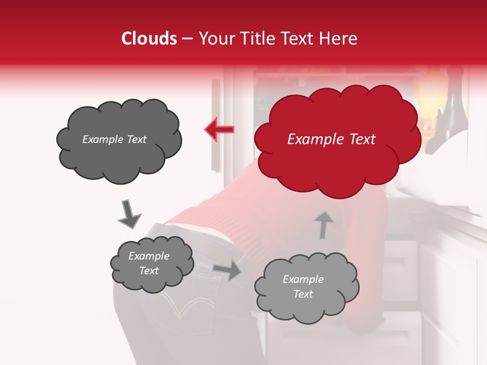 Home Life: Girl Looking For Something To Eat PowerPoint Template