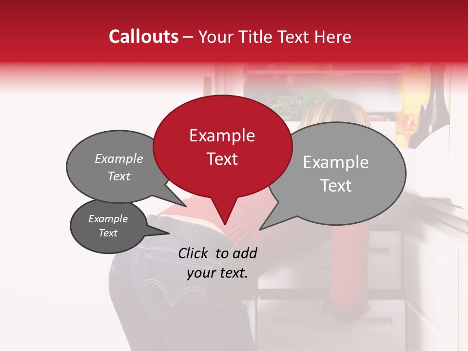 Home Life: Girl Looking For Something To Eat PowerPoint Template