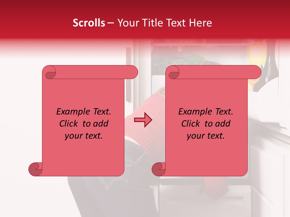 Home Life: Girl Looking For Something To Eat PowerPoint Template
