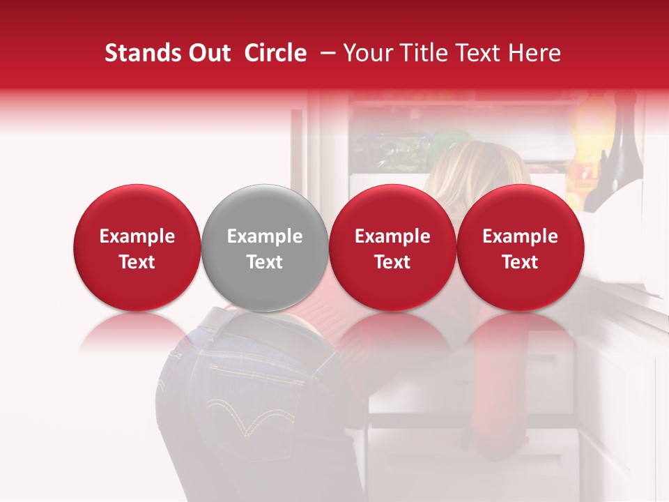 Home Life: Girl Looking For Something To Eat PowerPoint Template