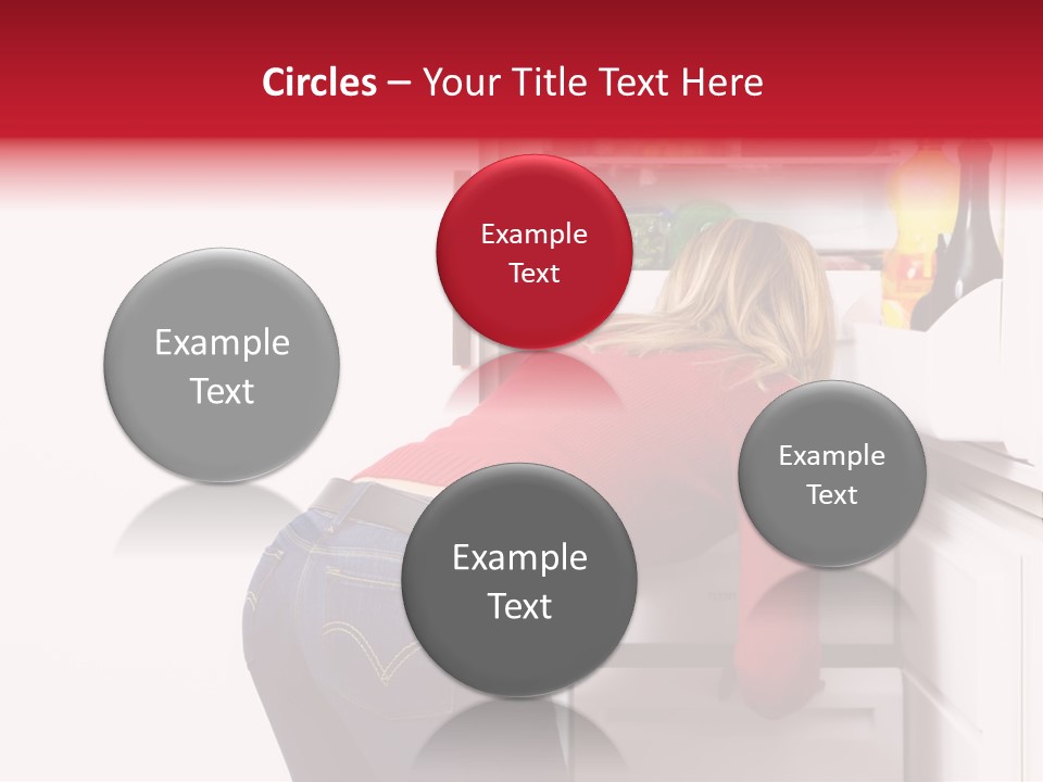 Home Life: Girl Looking For Something To Eat PowerPoint Template