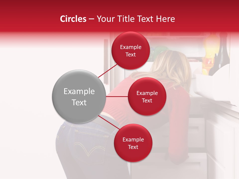 Home Life: Girl Looking For Something To Eat PowerPoint Template