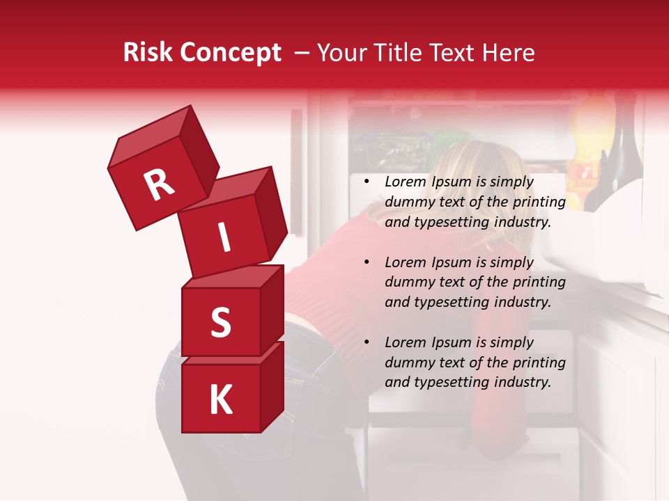 Home Life: Girl Looking For Something To Eat PowerPoint Template