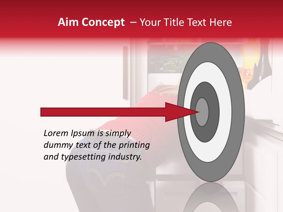 Home Life: Girl Looking For Something To Eat PowerPoint Template