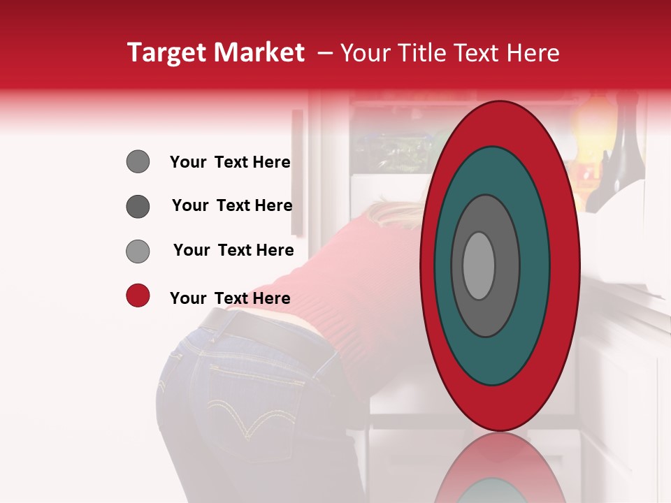 Home Life: Girl Looking For Something To Eat PowerPoint Template