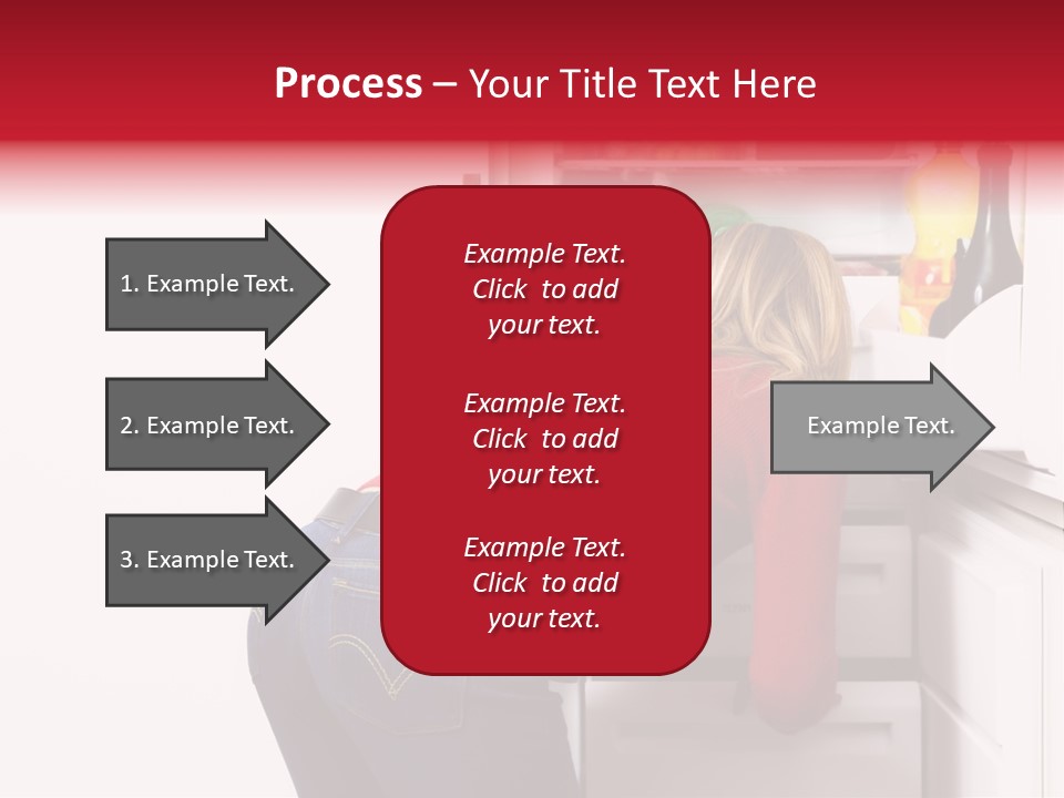 Home Life: Girl Looking For Something To Eat PowerPoint Template