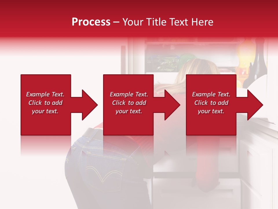 Home Life: Girl Looking For Something To Eat PowerPoint Template