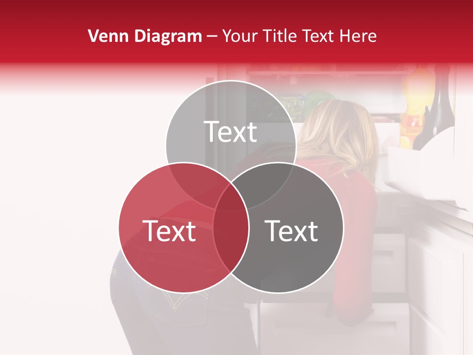 Home Life: Girl Looking For Something To Eat PowerPoint Template