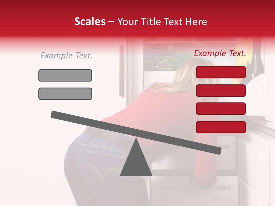 Home Life: Girl Looking For Something To Eat PowerPoint Template