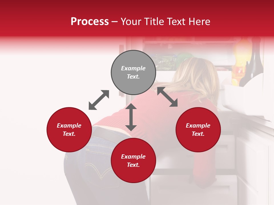 Home Life: Girl Looking For Something To Eat PowerPoint Template