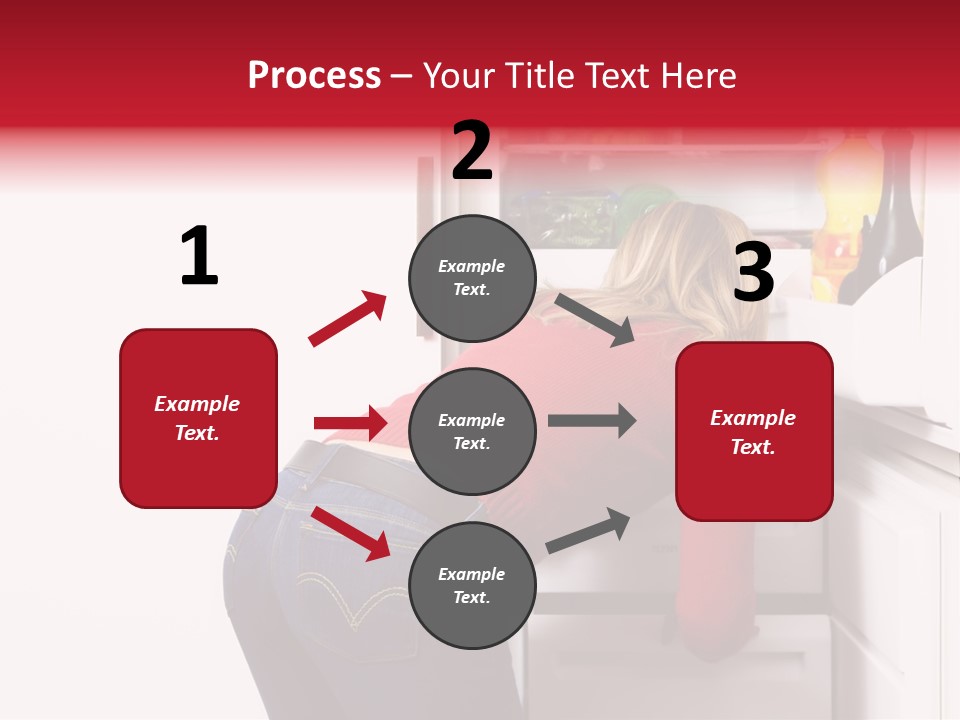 Home Life: Girl Looking For Something To Eat PowerPoint Template